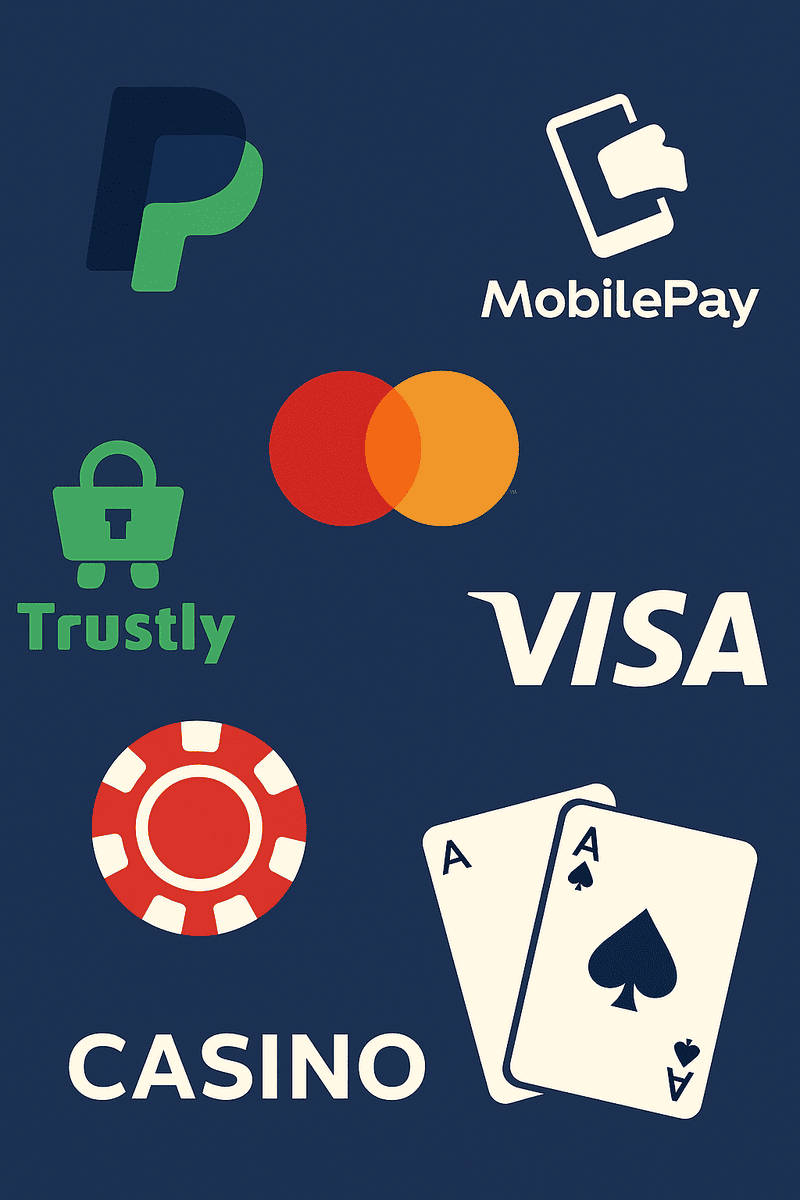 Betalingsmetoder som PayPal, Trustly og MobilePay hos danske casinoer